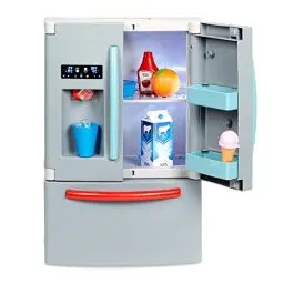 Produktbild: Little Tikes - First Fridge - Interaktiver und realistischer Kühlschrank für Kinder - Mit Licht und Geräuschen, Inkl. Küchen-Accessoires und funktionierendem Eiswürfelspender - Für Kinder ab 2 Jahren