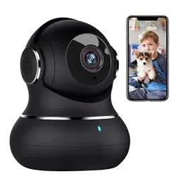 Produktbild: Little elf Überwachungskamera, Litokam 2K Babyphone mit Kamera mit Bewegungserkennung, Kamera Überwachung Innen mit Nachtsicht, 360°Hundekamera mit APP 2-Wege-Audio, WLAN Kamera für SD &Cloud-Speicher