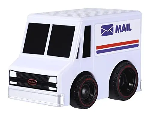 Produktbild: little tikes My First Cars Crazy Fast Cars Serie 2 - Postauto - Aufziehauto mit bis zu 15 m Reichweite - Realistisches Design, Leicht zu Greifen – Fördert die Fantasie - Ab 2 Jahren