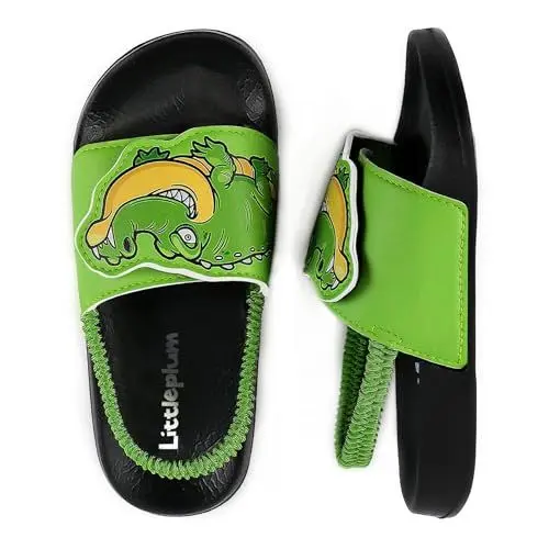 Produktbild: Littleplum Badelatschen Kinder Badesandalen Mädchen Badeschlappen Kinder Badeschuhe(A Grün,30/31 EU)