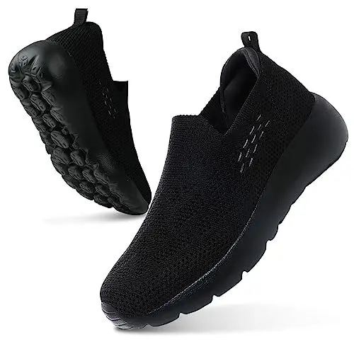 Produktbild: Littleplum Damen Sneaker Atmungsaktiv Turnschuhe Leicht Laufschuhe Sportschuhe Damen Schuhe,Schwarz,40 EU