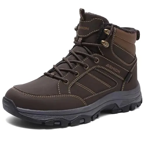 Produktbild: Littleplum Herren Outdoorschuhe Wanderschuhe Wanderstiefel Leichte Trekkingschuhe rutschfeste Knöchel Bergschuhe Sportschuhe, CX Braun, 44 EU