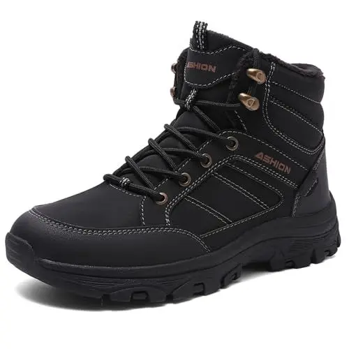 Produktbild: Littleplum Herren Outdoorschuhe Wanderschuhe Wanderstiefel Leichte Trekkingschuhe rutschfeste Knöchel Bergschuhe Sportschuhe, CX Schwarz, 45 EU