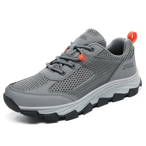 Produktbild: Littleplum Laufschuhe Herren Sportschuhe Herren Sneakers Leichte Turnschuhe Outdoor Walkingschuhe Herren Running Schuhe Gym Schuhe, 58 Grau, 39 EU