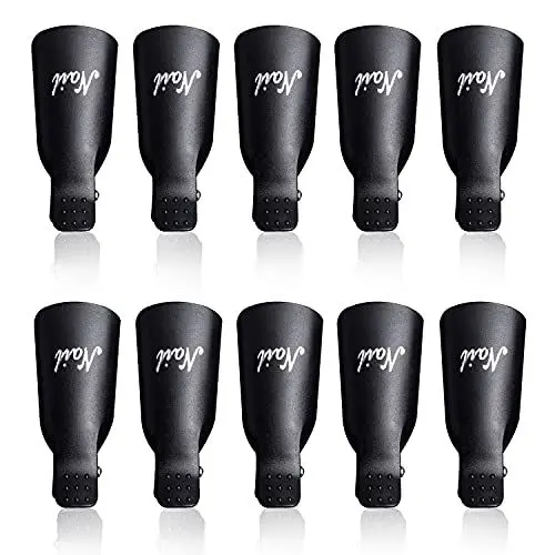 Produktbild: Liu X 10 Stück Acryl Nail Art Soak Off Clip Cap UV Gelpoliermittel Entferner Wrap Nail Tool Nagellackentferner(Schwarz)