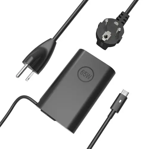 Produktbild: LIUDLIAE Ladekabel Laptop 65W USB C Netzteil Kompatibel mit Dell Latitude 5440 5540 5420 5520 5490 7420 5430 5179 7430 7330 7275 7340 7450 7370 5450 5550 5530 3520 9410 XPS 13 Schnelllade-Netzkabel