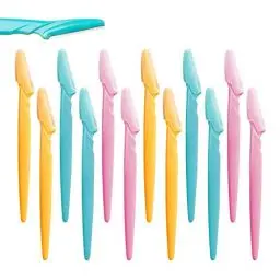 Produktbild: LIUJZZJ 12 Stück Augenbraue Rasierer Shaper Rasierer Trimmer für Frauen und Männer Gesicht Haarentferner