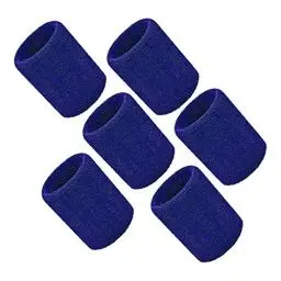 Produktbild: LIUJZZJ 6 Packung Sport Wristbands Absorbierende Schweißbänder für Fußball Basketball Leichtathletik
