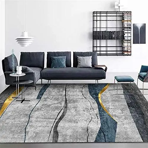 Produktbild: LIVEINU Modern Teppich mit Anti-Rutsch Unterstützung Abwaschbarer Kurzflor Teppich Fußmatten für Wohnzimmer, Esszimmer, Schlafzimmer oder Kinderzimmer 180x300cm STY-4-2