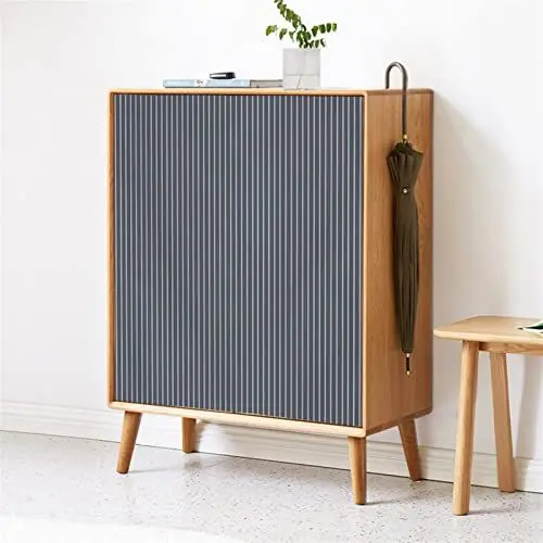 Produktbild: LIVEINU Schrankvorhänge für Küche, Kleiderschrank, Badezimmer, Staubdichter Vorhang für Regale, Wandpaneele, hängende Tür, Japanische Noren, Klettverschluss 70cm B x 100cm H Navy Blau