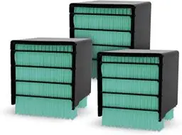 Produktbild: LIVINGTON Arctic Air Ersatzfilter 3 Stk. – Zubehör für das kompakte Klimagerät mit Verdunstungskühlung – Filter zum Nachfüllen für den Arctic Air Mini Luftkühler