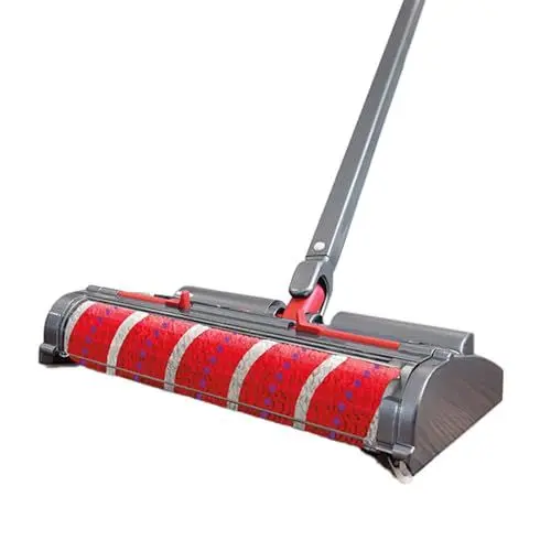Produktbild: Livington VOOM Kabelloser Turbo-Akku-Besen - Turbo-Schmutzbeseitigung mit 1200 U/min - Selbstreinigende Bürstenrolle - 45 Min Laufzeit - Mikroborsten-Technologie -360° Wendigkeit