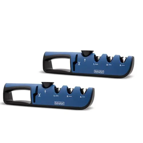 Produktbild: Livington Blade Star Doppelpack - Messerschärfer - Profi-Messerschärfer - Individuell verstellbar - Ergonomischer Griff