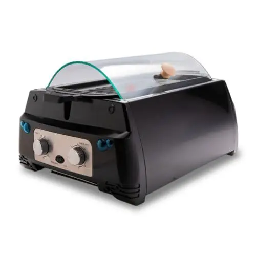 Produktbild: Livington Rotisserie Chef - Indoorgrill, Drehgrill und Tischgrill - Drehspieß für Hähnchen - Elektrogrill - Maximales Fassungsvermögen - Automatische Abschaltfunktion - Duo-Infrarot Heizelemente