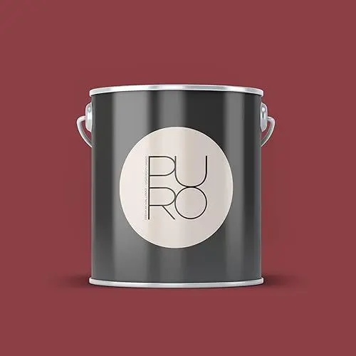 Produktbild: Livingwalls PURO Premium Wandfarbe c2020 - Malerfarbe mit sehr hoher Deckkraft - matte hochwertige Innenfarbe in Rot - 2,5l