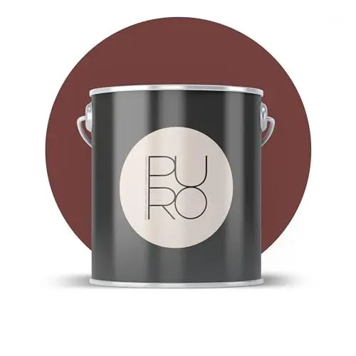 Produktbild: Livingwalls PURO Premium Wandfarbe c2021 - Malerfarbe für Wohnräume und Arbeitszimmer mit sehr hoher Deckkraft - matte hochwertige in Rot - 2,5l