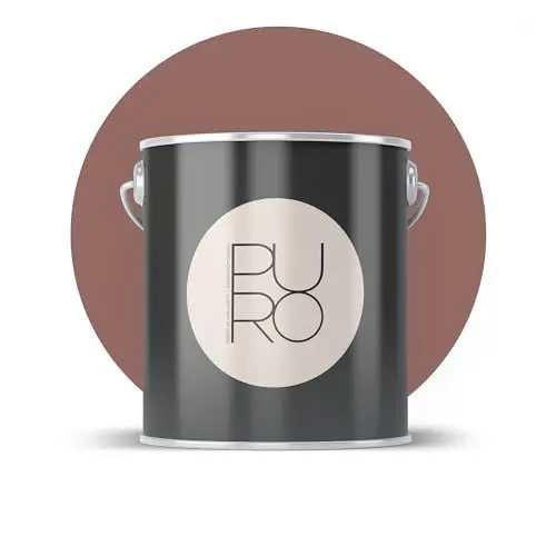 Produktbild: Livingwalls PURO Premium Wandfarbe c2026 - Malerfarbe für Wohnräume und Arbeitszimmer mit sehr hoher Deckkraft - matte hochwertige in Braun - 2,5l