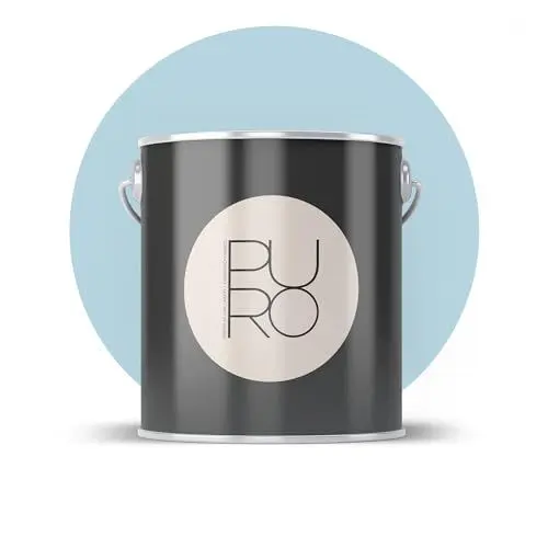 Produktbild: Livingwalls PURO Premium Wandfarbe c3001 - Malerfarbe für Wohnräume und Arbeitszimmer mit sehr hoher Deckkraft - matte hochwertige in Blau - 2,5l