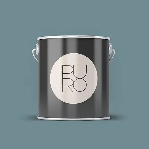 Produktbild: Livingwalls PURO Premium Wandfarbe c3011 - Malerfarbe mit sehr hoher Deckkraft - matte hochwertige Innenfarbe in Blau, Grün - 2,5l