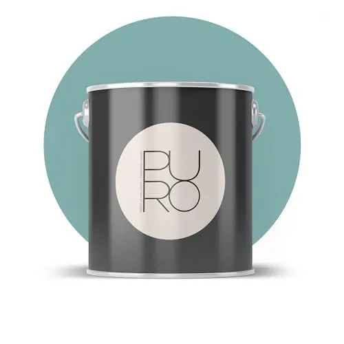 Produktbild: Livingwalls PURO Premium Wandfarbe c4008 - Malerfarbe für Wohnräume und Arbeitszimmer mit sehr hoher Deckkraft - matte hochwertige in Blau - 2,5l