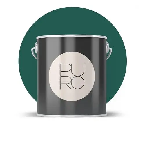 Produktbild: Livingwalls PURO Premium Wandfarbe c4012 - Malerfarbe mit sehr hoher Deckkraft - matte hochwertige Innenfarbe in Grün - 1l