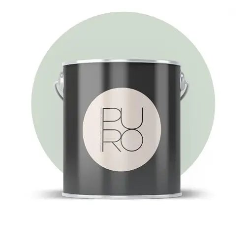 Produktbild: Livingwalls PURO Premium Wandfarbe c5001 - Malerfarbe für Wohnräume und Arbeitszimmer mit sehr hoher Deckkraft - matte hochwertige in Grün - 2,5l