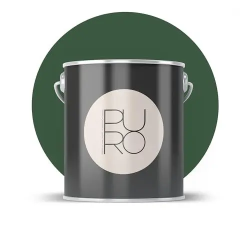 Produktbild: Livingwalls PURO Premium Wandfarbe c5005 - Malerfarbe für Wohnräume und Arbeitszimmer mit sehr hoher Deckkraft - matte hochwertige in Grün - 2,5l