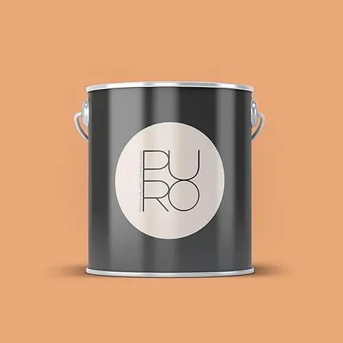 Produktbild: Livingwalls PURO Premium Wandfarbe c9001 - Malerfarbe mit sehr hoher Deckkraft - matte hochwertige Innenfarbe in Orange - 2,5l