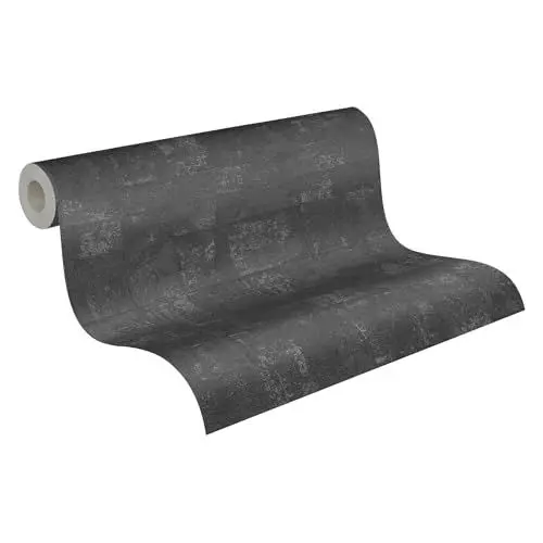 Produktbild: Livingwalls Tapete 396714 mit viereckiger Struktur in Schwarz, Silber - hochwertige Design Tapete mit Metalliceffekt für verschiedene Räume - 10,05m x 0,53m - Made in Germany
