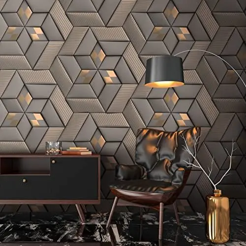 Produktbild: Livingwalls Travel Styles Vliestapete - Abstrakte Tapete in Grau und Taupe - klassische Wandtapete für verschiedene Räume in 1,59 m x 2,80 m