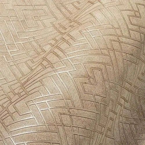 Produktbild: Livingwalls Travel Styles Vliestapete - Tapete mit Ornamentverzierung in Gold und Beige - klassische Wandtapete für verschiedene Räume in 10,05 m x 0,53 m