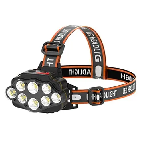 Produktbild: Lixada LED stirnlampe,stirnlampe LED wiederaufladbar,90° drehbar,super wasserdichte kopflampe LED,Leichtgewichtig IPX4 wasserdichte Stirnlampe,leicht zu tragen,geeignet zum campen,lesen, wandern