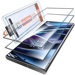 Produktbild: LK für Samsung Galaxy S24 Ultra Panzer Schutz Glas, 2 Stück Vollständige Abdeckung Schutzfolie, Auto-Installation, 0 Staub & Blasen, Kratzfest, HD&Anti-Fingerabdruck für Samsung S24 Ultra Glasfoile
