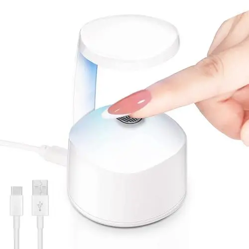 Produktbild: LKE Mini UV Lampe für Nägel,18W UV Lampe für Gelnägel mit 7 LED und Touch-Schalter, UV Lampe Nägel für Alle UV Nagellack,Nailart-Werkzeuge für Anfänger und Salon Profis,Festivalgeschenk für Frauen