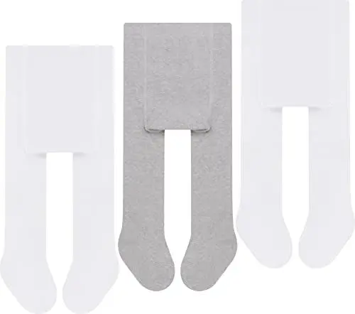 Produktbild: L&K-II 3er Pack Babystrumpfhose Strumpfhose für Baby Mädchen und Jungen Strickstrumpfhose mehrfarbig 2766C 50-56