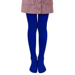 Produktbild: L&K-II Mädchen Ballett Strumpfhose Tanzstrumpfhose mit Fuß 80 DEN Blickdicht Mikrofaser Farbig 27251 Königsblau 110/116