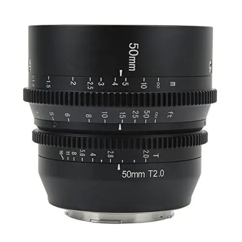 Produktbild: L-Kinoobjektiv, Große Blende, Kinoobjektiv, Kino-CRA-Objektiv, Me CRA Lenull -Objektiv, 7Artis Cine-Objektiv, 50 Mm, T2.0, Manuell, Große Blende, Kino-L-Mount-CRA