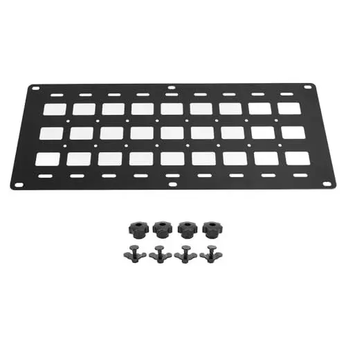 Produktbild: LKW-Ladeflächen-Molle-Panel, Multifunktional, mit Befestigungsbasis, L-Schienen-Aufbewahrungspanel-Organizer, Geeignet für Verschiedene Werkzeuge und Geräte