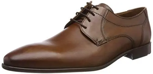 Produktbild: LLOYD Herren Schnürhalbschuhe Manon, Männer Businessschuhe,Derby,Normalweit,Businessschuhe,Anzugschuhe,Derby,schnürung,Office,Cognac,43 EU / 9 UK