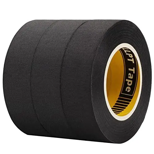 Produktbild: LLPT Gewebeband Isolierband 3 Rollen 19MM X 15M Baumwolle Klebeband Hochtemperaturbeständiges und flammbeständiges Fasergewebe-Wickelband für Drahtwebstühle mit klebrigem Silikonkleber (HC193)