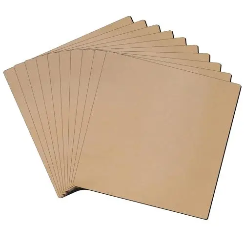 Produktbild: LLPT Magnetfolie Klebrig | Flexible Kühlschrank-Magnetfolie, klebriges Magnetpapier | für Fotos Bilder Bildung DIY Basteln Schilder(MSA5510) | 10 Stück | 12.7CM x 12.7CM