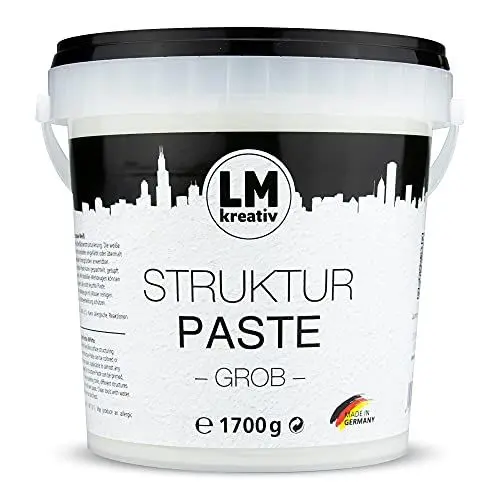 Produktbild: LM Strukturpaste grob 1,7 kg | Texture Paste | Strukturpaste für Acrylmalerei | Strukturpaste Leinwand | Spachtelmasse Acrylmalerei | Impasto | Flächenspachtelmasse