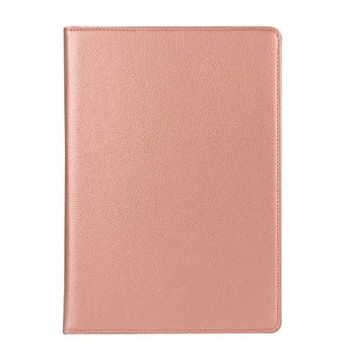 Produktbild: LMFULM® Hülle für Apple iPad 2018 / iPad 2017 (9.7 Zoll) PU Leder Ultra Dünn 360 Grad Rotierend Stand Cover Tasch Schutzhülle für iPad 9.7 Rose-Gold
