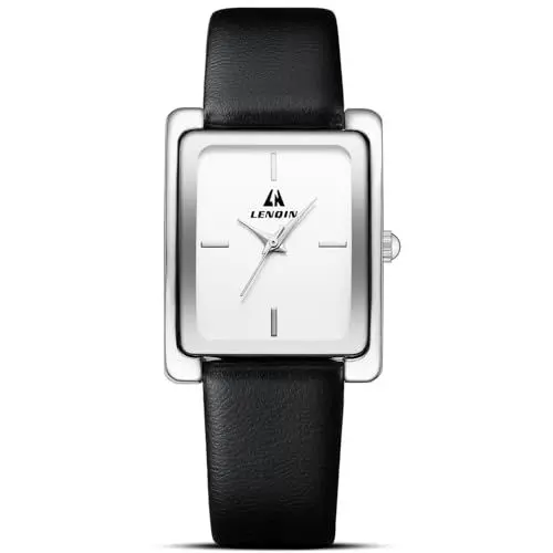 Produktbild: LN LENQIN Uhr Damen Einfachheit Uhren Moden Armbanduhr Damen Analog Quarzuhr Uhr Lederband