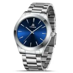 Produktbild: LN LENQIN Uhren Herren Edelstahl Herren Uhr 30m wasserdichte Armbanduhr Analoge Quarz Uhr Mode Freizeit Uhren für Männer