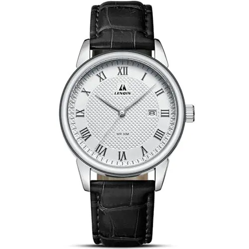Produktbild: LN LENQIN Uhren Herren Herren Uhr 30M wasserdichte Armbanduhr Analog Quarzuhr Mode Casual Designer Uhr für Männer Lederband