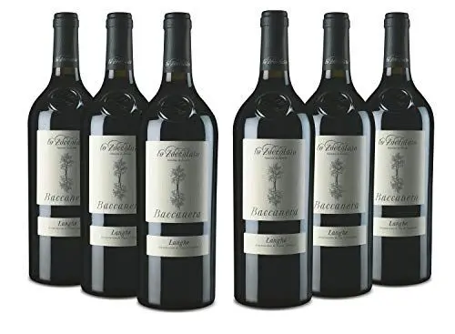 Produktbild: Lo Zoccolaio Langhe DOC Baccanera Rotwein - Flaschen Piedmont Wein Barbera-Merlot-Nebbiolo-Canernet Sauvignon trocken Barbera trocken (6 x 750 ml)