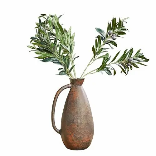 Produktbild: Loberon Vase Greymouth, handgefertigt, authentische Antik-Patina, schlanke, hohe Form, für Frisch- & Trockenblumen, Dekoration, Aluminium, antikbronze