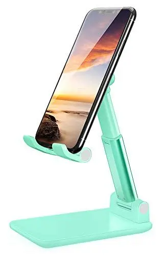 Produktbild: LOBKIN Verstellbar, Ständer Faltbar Multi-Winkel Handyhalterung, Handy und Tablet Ständer Kompatibel mit Laptop,Smartphone,Galaxy, Handy, Tablet von 4”-9,7” (Grün)