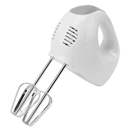 Produktbild: LOCADENCE 300 W Elektrischer Handmixer, 5 Gang Schüsselablage, Multidirektionaler Backmixer, Elektrischer Schneebesen mit 4 Rührbesen für Küchen Brownies Kuchen
